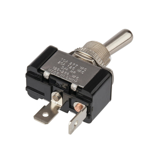 NSI Industries 78120TQ Toggle Switch 1-Pole SPST On-Off 125/250 Volt AC 20/10 Amp Metallic