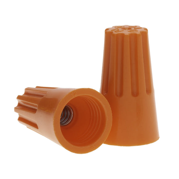 NSI Industries WC-O-C Easy-Twist 22-14 AWG Standard Orange Wire Connector (100-Pack)