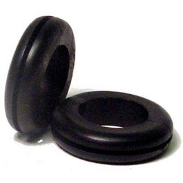 4-Pk. 1/2-In. I.D. Flexible Black Vinyl Hole Grommet