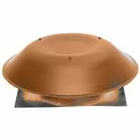 Lomanco 135BR Pan Style Static Roof Ventilator, 14 in, Aluminum, Brown