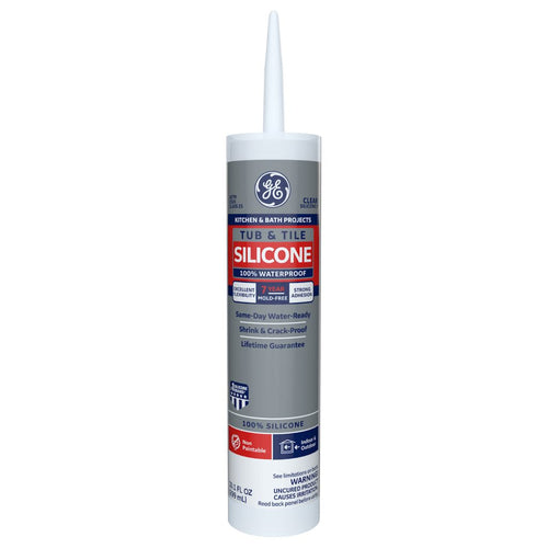 GE Sealants Tub & Tile Silicone 1® Sealant 10.1 Oz. White