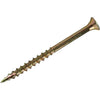Grip-Rite #10 x 3-1/2 In. Flat Head Star Gold Construction Wood Screw (52 Ct., 1 Lb.)