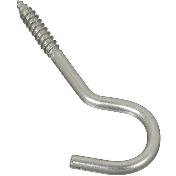 National 1/4 In. x 4-1/4 In. Stainless Steel Screw Hook