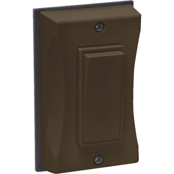 Bell Single Gang Vertical Mount Bronze Weatherproof Outdoor Rocker Switch Cover