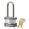 Master Lock Laminated Padlocks 1-9/16in (40mm) Wide Laminated Steel Pin Tumbler Padlock with 2in (51mm) Shackle, Keyed Alike
