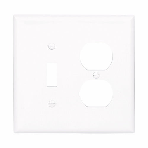 Eaton Cooper Wiring Combination Wallplate, White