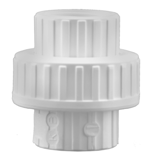 Plumbeeze White PVC Schedule 40 Fittings FPT Union 1-1/4