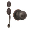 Design House Coventry Door Handle Set with Deadbolt in Oil-Rubbed Bronze
