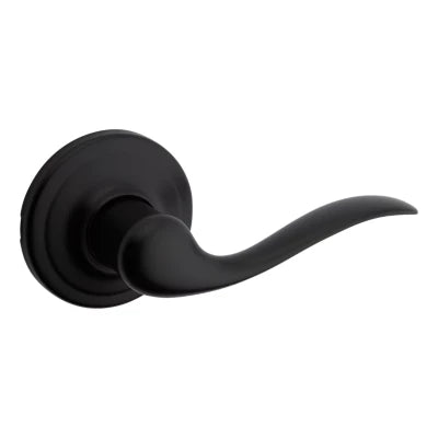 Kwikset Tustin Lever - Hall/Closet, Matte Black