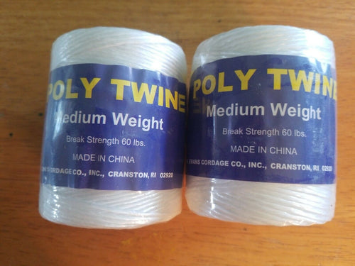 T.w Evans Cordage Poly Twine White 160 Feet