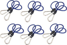 Everest 36 inch Tie Strap Bungee Cord Blue with Carabiners Hooks Bungee-O Net 6-Packs