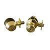 Design House  Terrace Entry Door Knob and Deadbolt in Polished Brass